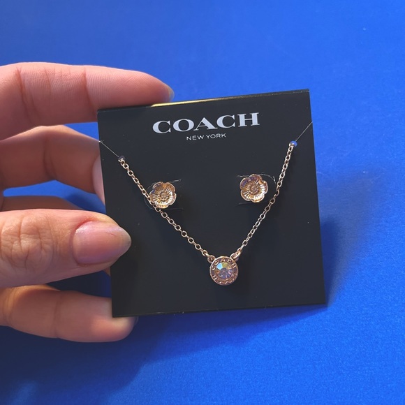 Coach earrings and necklace set - Picture 6 of 6